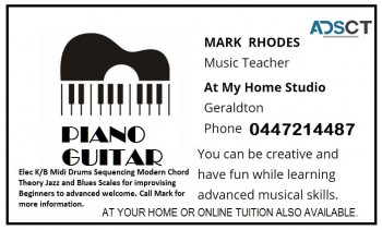 Piano Guitar Teacher Lessons