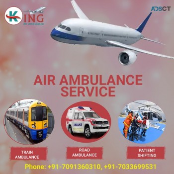 King Air And Train Ambulance in Delhi