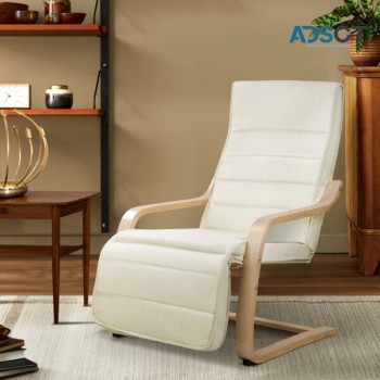 Artiss Fabric Armchair with Adjustable F