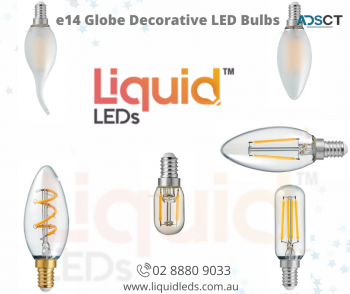 LiquidLED's e14 Globe Decorative Bulbs 