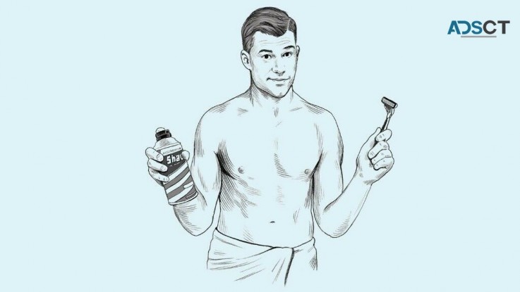 male massage and shaving
