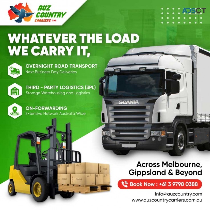 Freight, Courier & Transport Company in Gippsland and Melbourne : AUZ Country Carriers