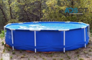 12ft steel frame pool and accessories