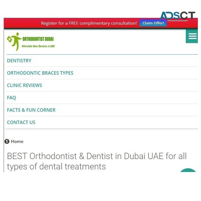 Orthodontist & Dentist in Dubai UAE