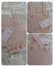 New Hand-Crocheted Baby Clothes