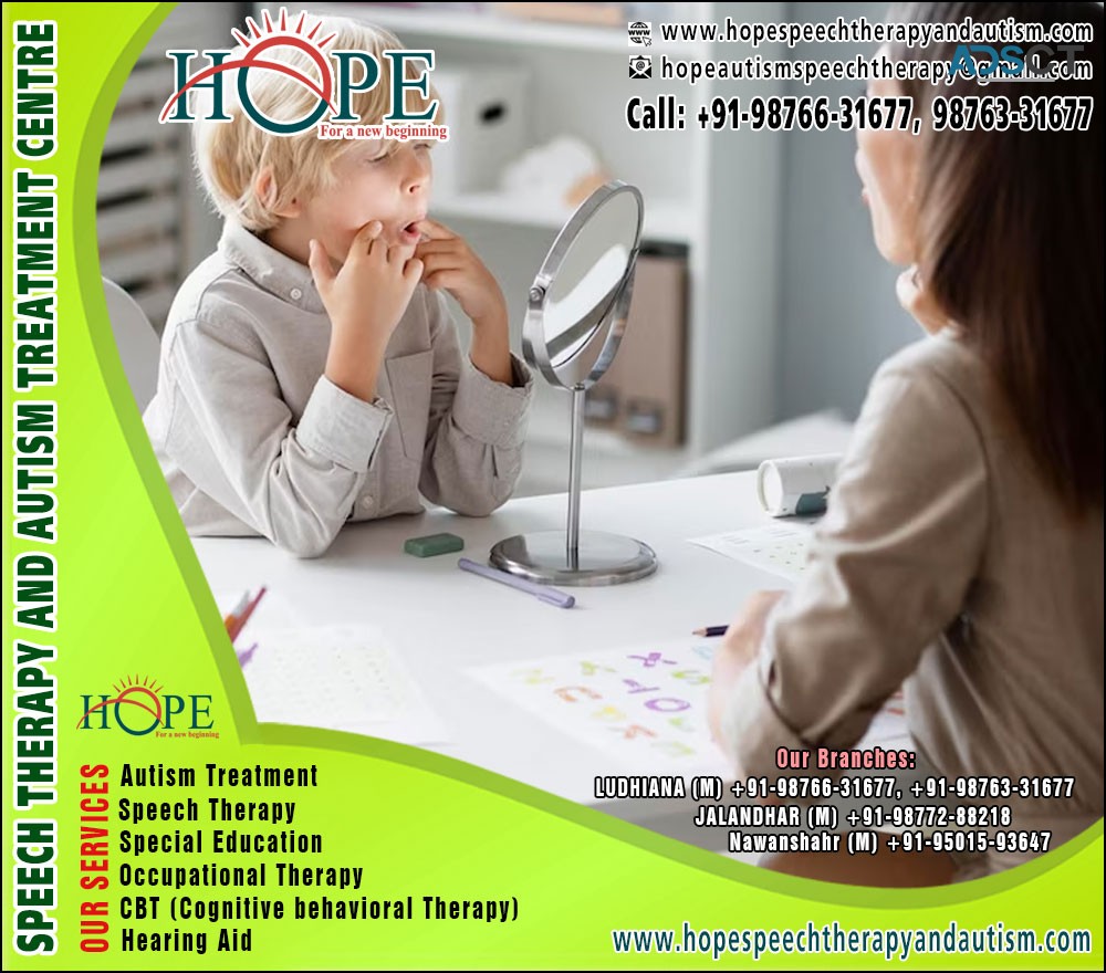 Hope Centre for Autism Treatment, Speech Therapy, Hearing Aid Centre for Kids & Children in Ludhiana