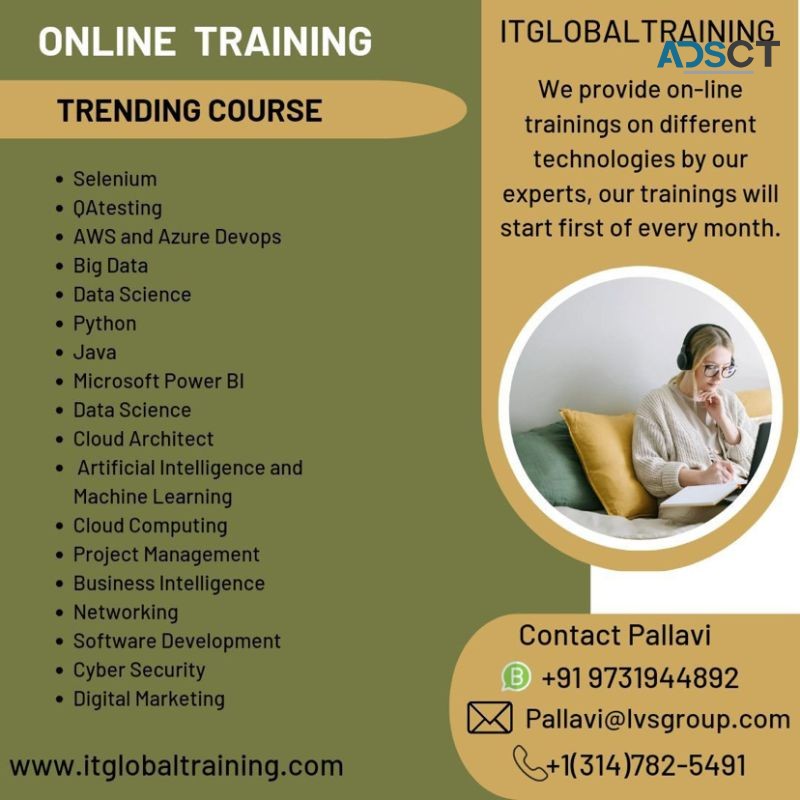 Online training on different technologie