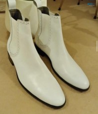 White Chelsea Boots 