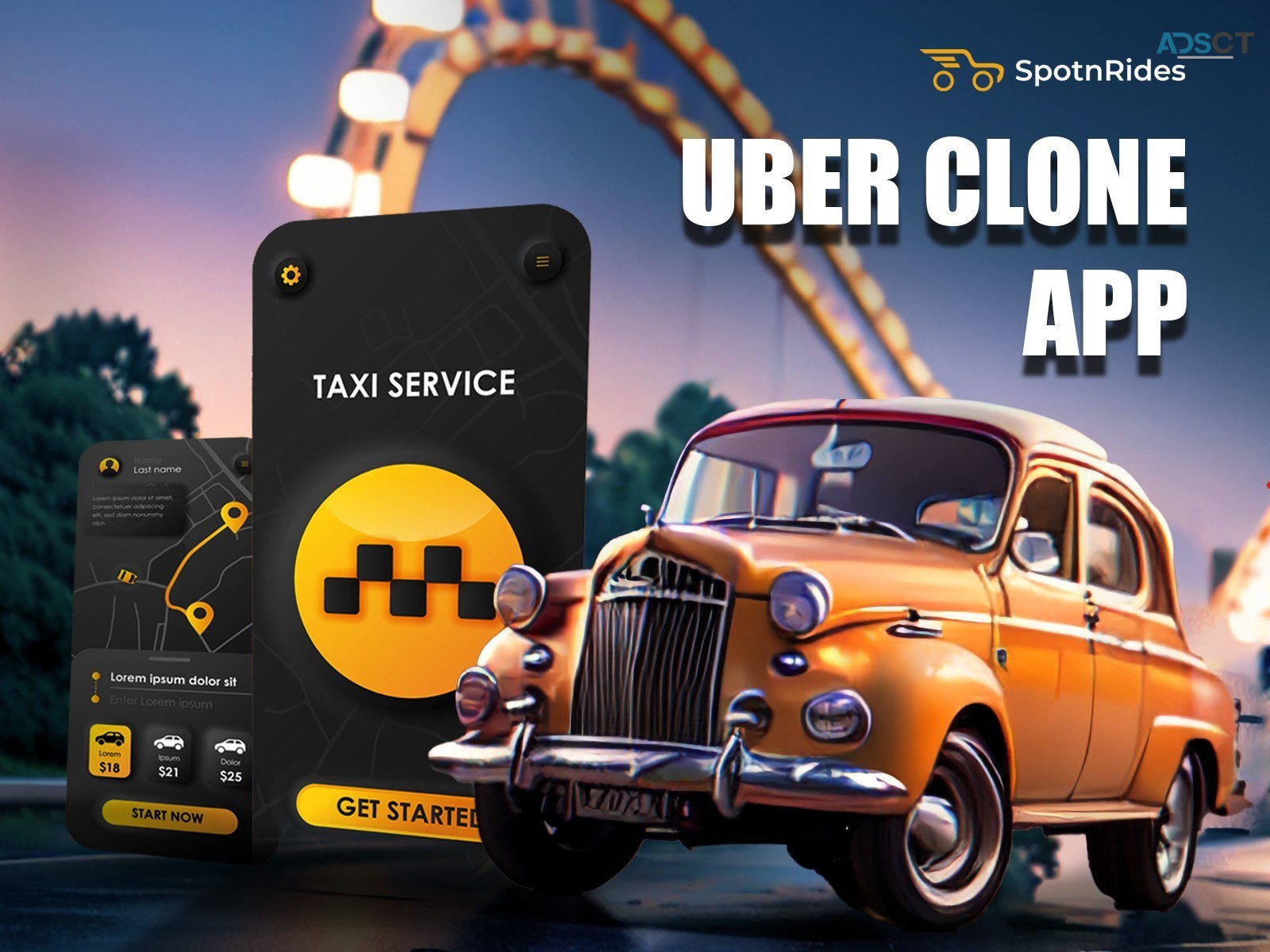 Taxi Booking App Development Service like Uber by SpotnRides