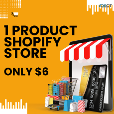 1-product Shopify store – yours for only $6! 