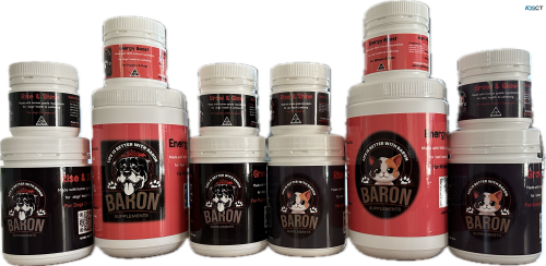 Human grade supplements for dogs and cat