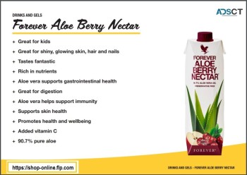 Aloe vera to drink with cranberry