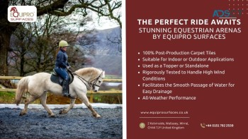 The Perfect Ride Awaits: Stunning Equestrian Arena by Equipro Surfaces