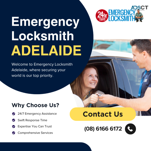 Mobile Locksmith Adelaide: 30 Minutes Service Guaranteed