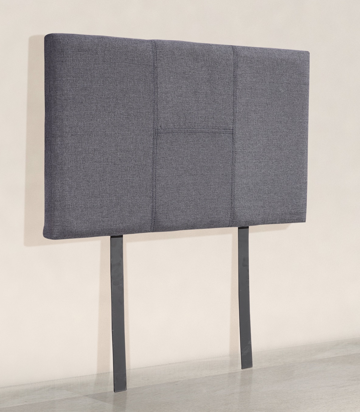 Linen Fabric Single Bed Headboard Bedhead - Grey  Z2633