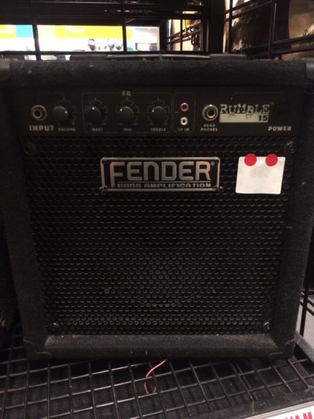 Fender Rumble 15 bass amplifier AN121856
