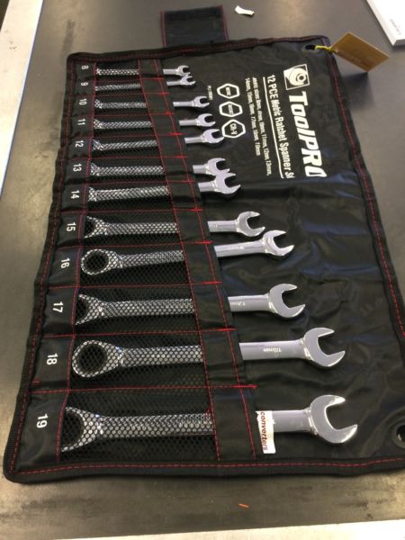 12 PIECE TOOLPRO SPANNER SET BW:124835
