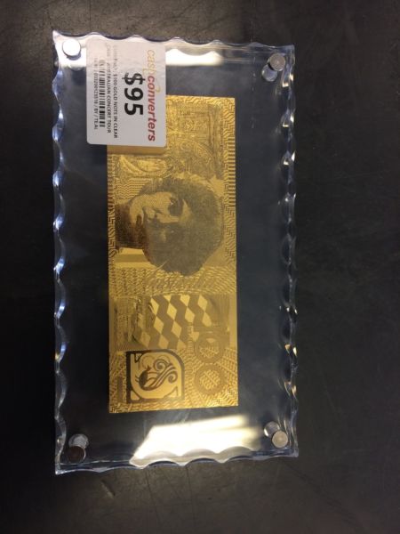 GOLD $100 NOTE BW:123518
