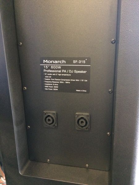Monarch sf-415usb dj speakers - cp123711