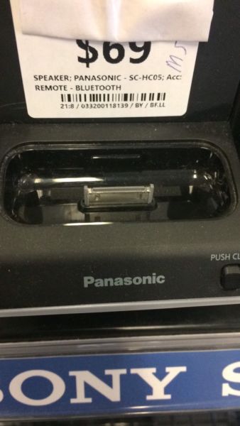 Panasonic sc-hc05 ipod dock - cp118139