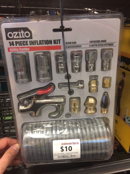 Ozito 14 piece inflation kit - cp124066