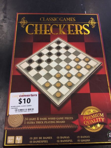 CLASSIC GAMES | CHECKERS BW:113493
