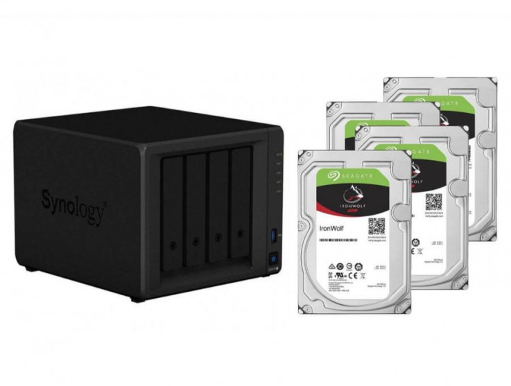 Synology DS918+ 4 Bay NAS with 4x Seagat