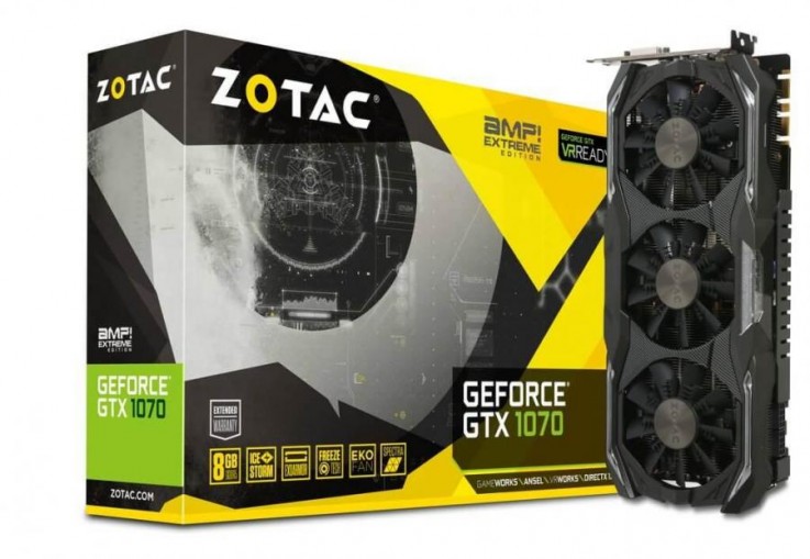 ZOTAC GeForce GTX 1070 AMP! Extreme Edit