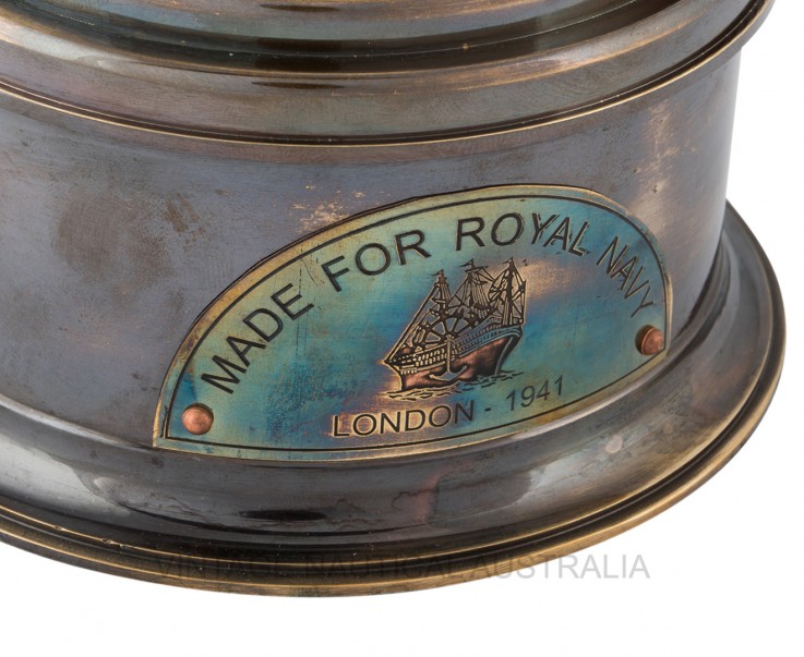 Compass – Drum (Royal Navy) Brass Antiqu