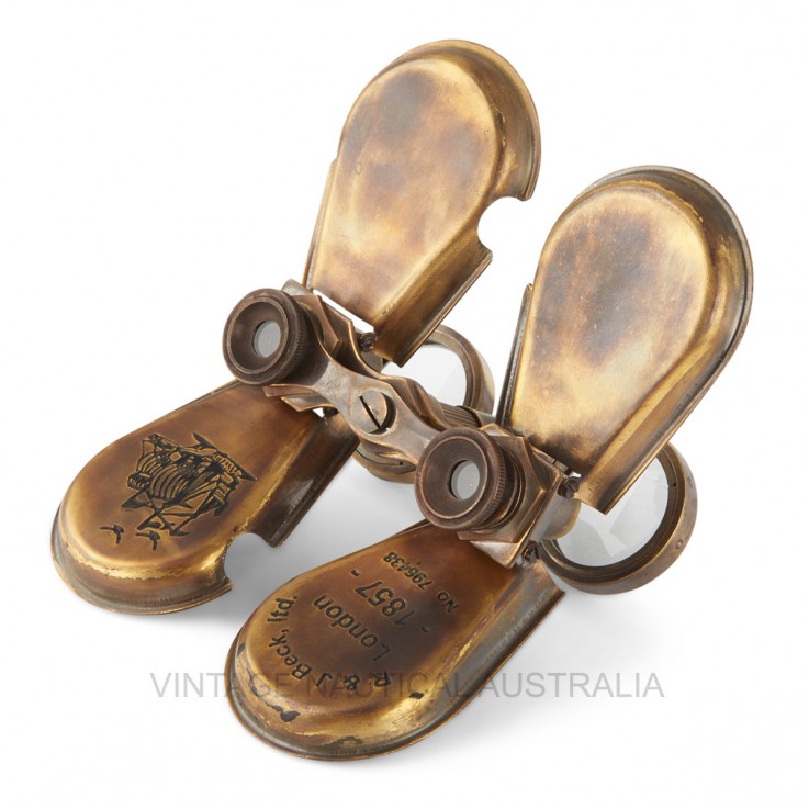 Telescope – Binocular Brass Antique Fini
