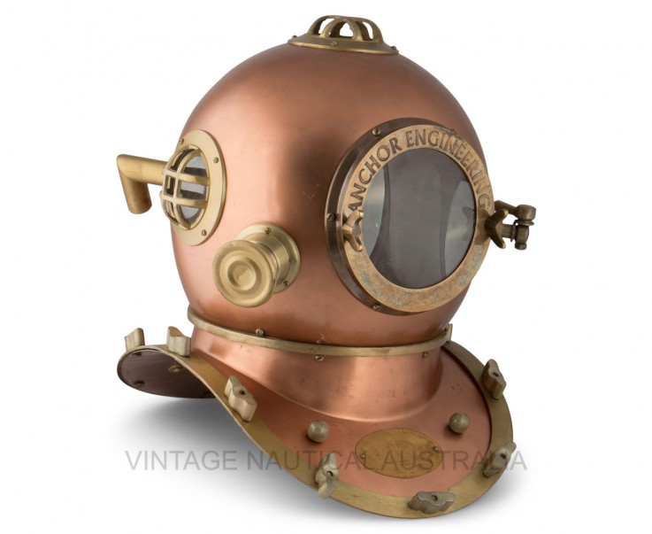 Diver Helmet (Scuba) Copper Antique Fini