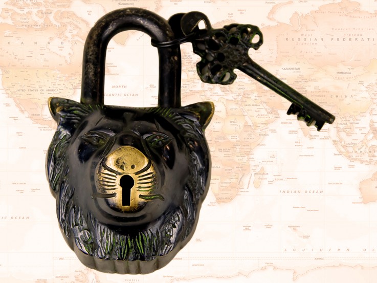 Padlock – Lion Brass Antique Finish