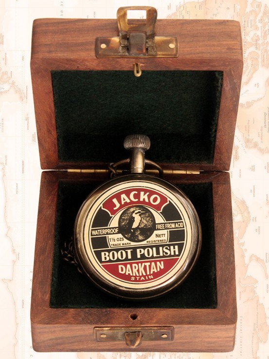 Pocket Watch -Jacko Boot Polish Brass An
