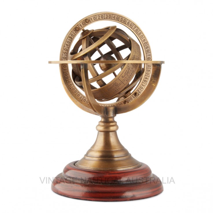 World Globe – Brass Armillary Globe