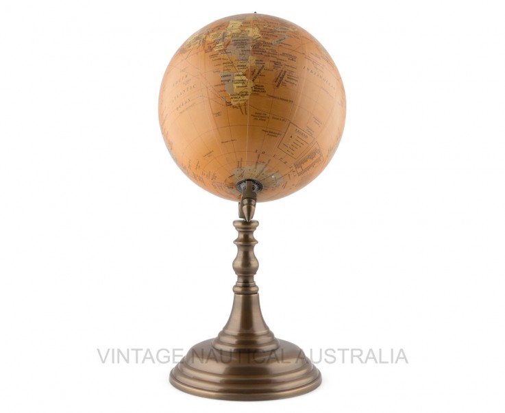 World Globe on Wooden Tripod Stand – Ant
