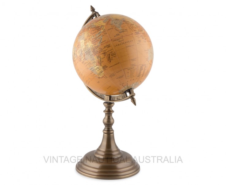 World Globe on Wooden Tripod Stand – Ant