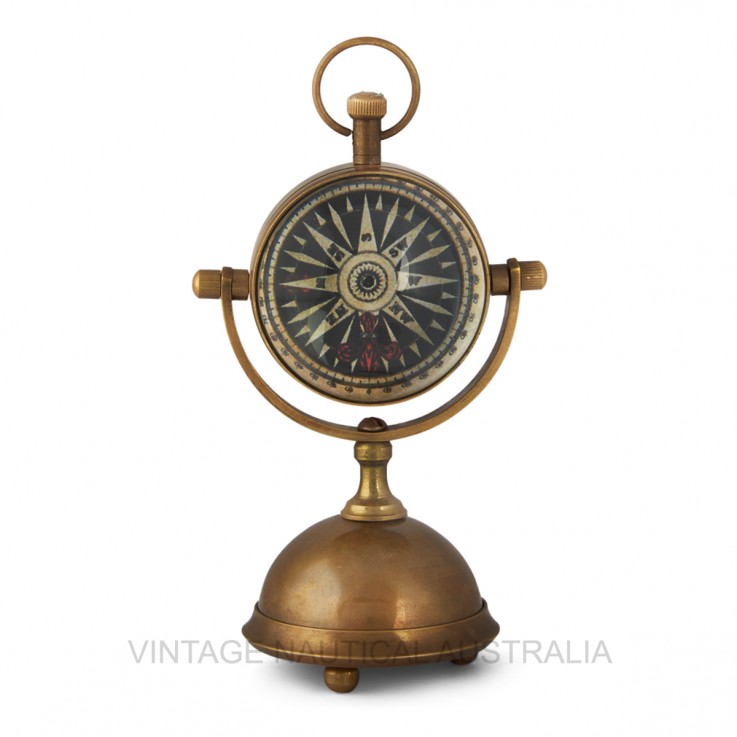 Table Clock – Brass Stand Antique Finish