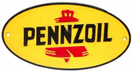 Pennzoil Wall Plaque Oval