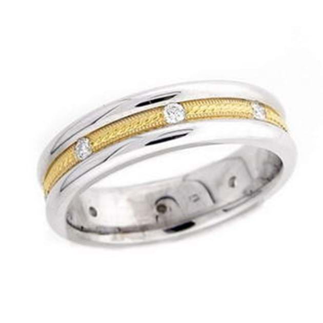 14K White Gold Diamond Wedding Ring 1/4 