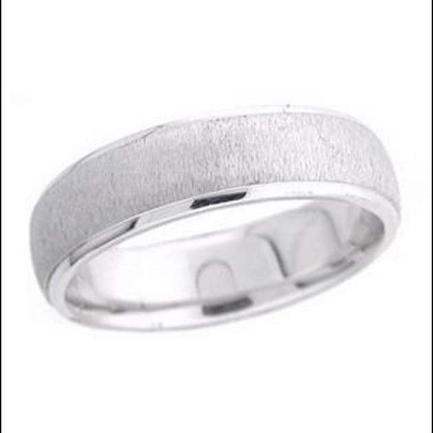5.75 Mm 14K White Gold Wedding Ring 8.3 