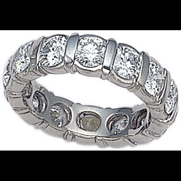   14K White Gold Diamond Eternity Ring S