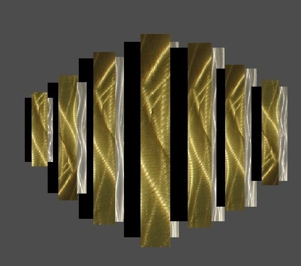 Gold Metal Wall Sculpture