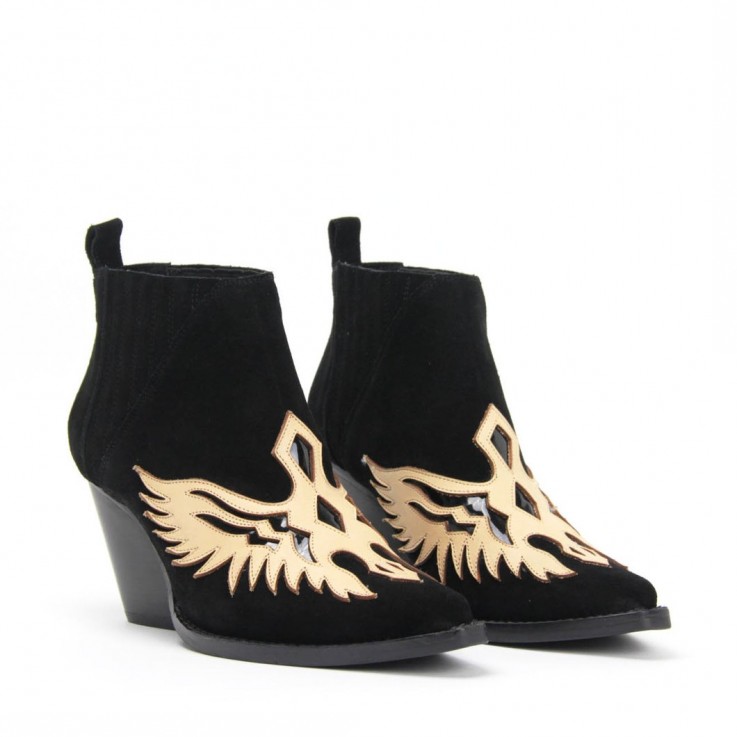 JEFFREY CAMPBELL FAWKES WESTERN BOOT Bla