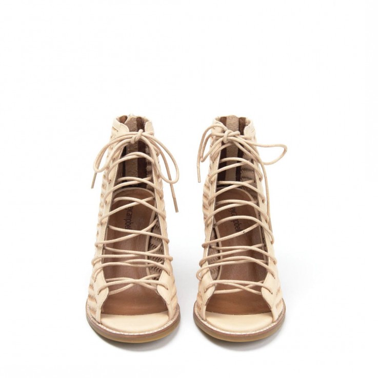 JEFFREY CAMPBELL CORS WEAVE LACE-UP BOOT