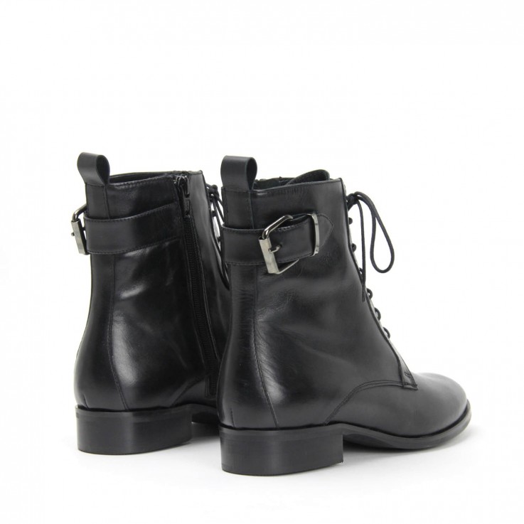 DENOUEE 6351 LACE UP ZIP BOOT 