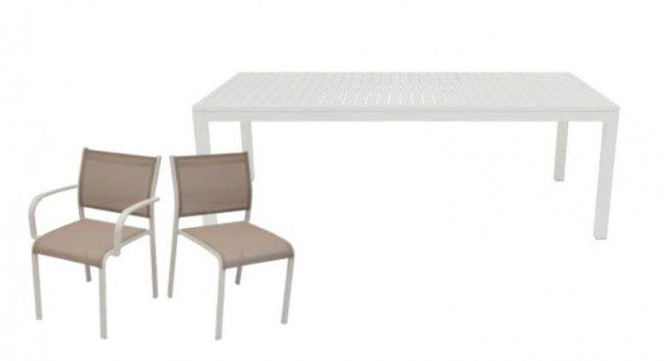 Lina Armed Dining Set 7pce