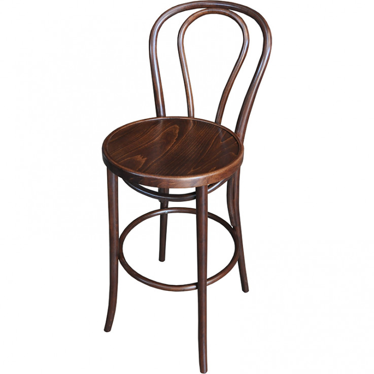 Bentwood Bar Stool With Back Rest