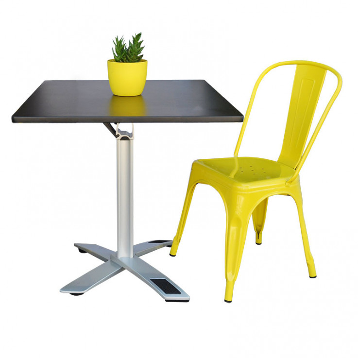 Foldaway Cafe Table – Square Top, Medium