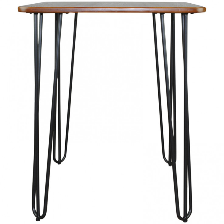 Hairpin Table With Chestnut Top – Small