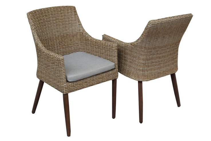 Coast Wicker and Timber Dining Chair